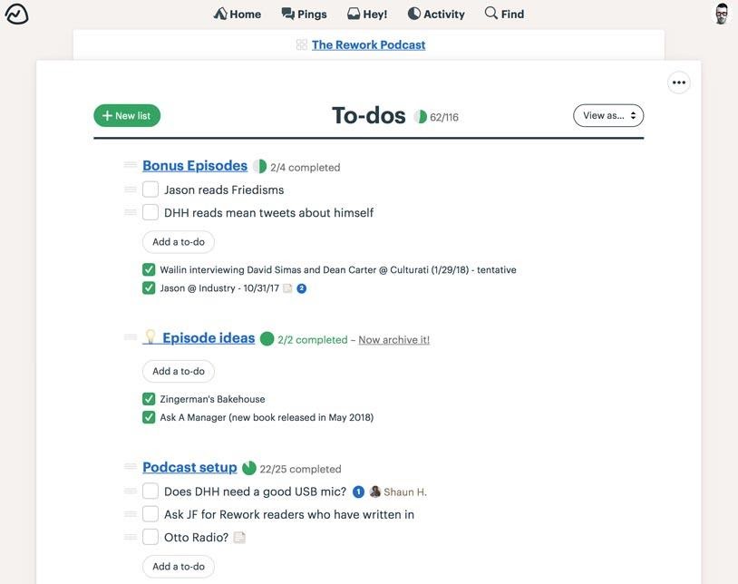 Every feature in Basecamp 3
